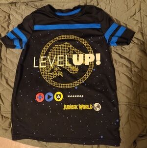 Jumping Beans Black and Blue Jurassic World Level Up Active Shirt